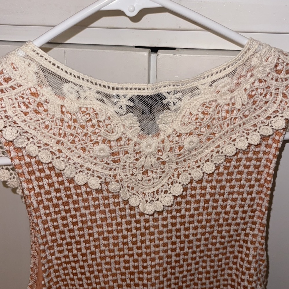Rye orange dress with lace - Picture 9 of 9